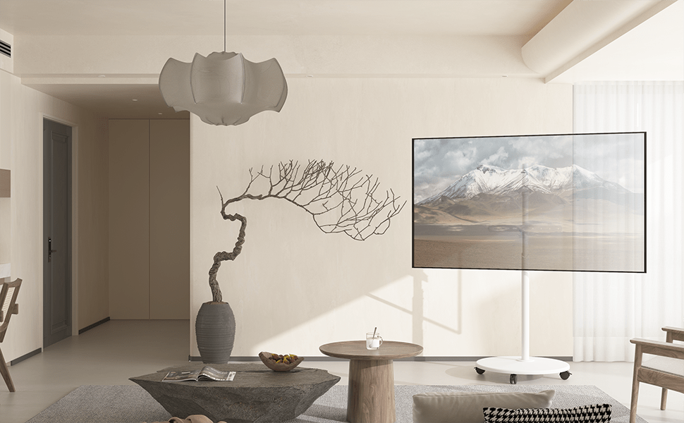XTRARM Arius - Soporte TV de suelo Blanco