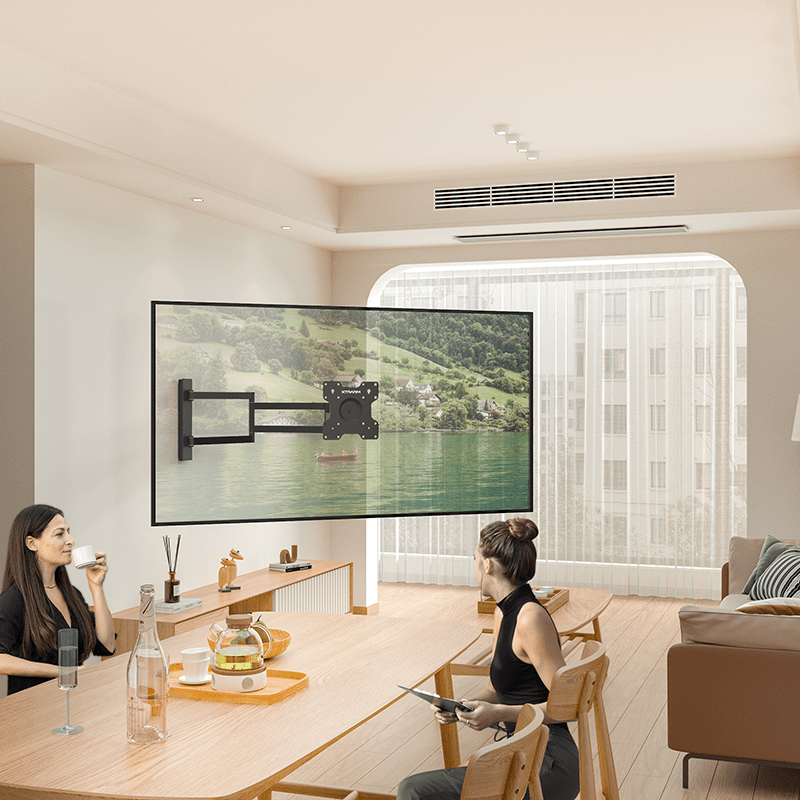 XTRARM Axis XL 108,5 cm Negro - Soporte de TV giratorio e inclinable