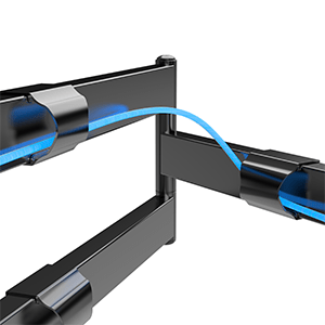 XTRARM Ferrom 120 cm Rotate - Soporte TV de pared Negro