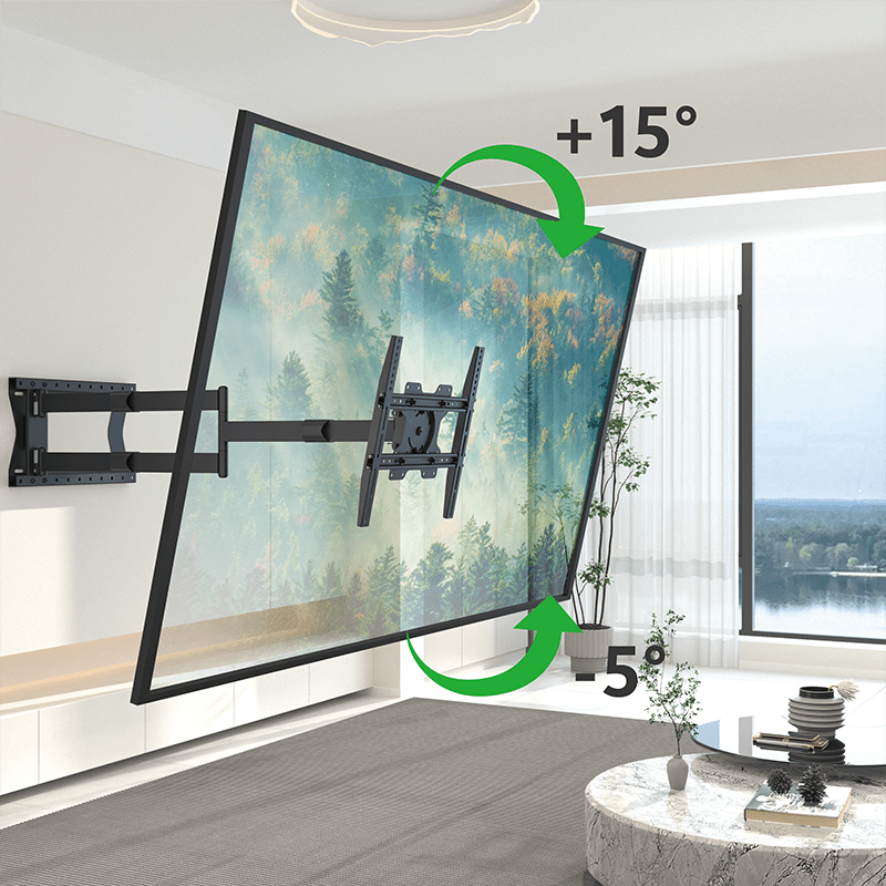 XTRARM Ferrom 120 cm Rotate - Soporte TV de pared Negro