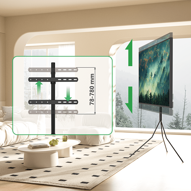 XTRARM Juno Trípod 400 - Soporte TV de suelo Negro