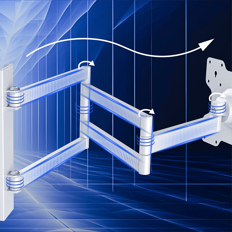 DQ Wall-Support Rotate XL 108,5 cm Giratorio - Soporte TV de pared Blanco