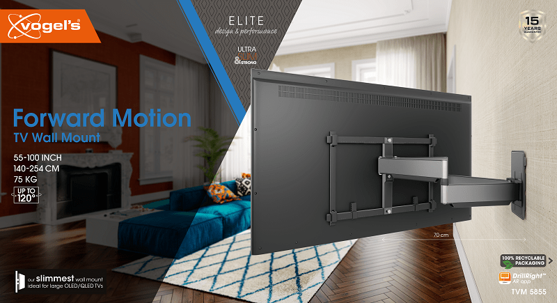 Vogel's TVM 5855 Draaibare tv-beugel 55 -100 inch platinumgrijs