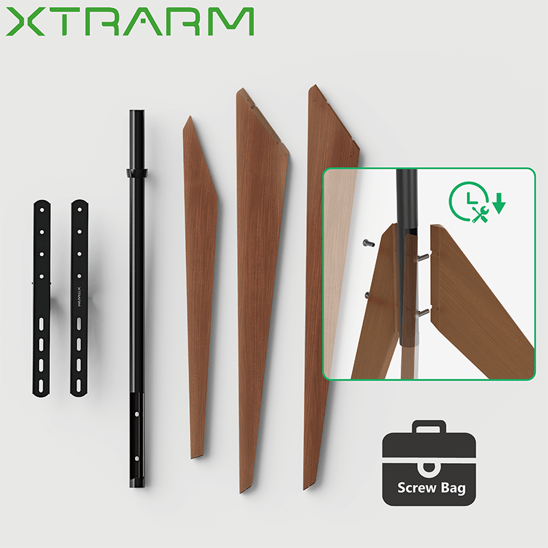 XTRARM XTRARM Argo Tripod - Soporte de suelo Nogal