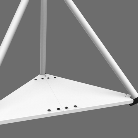 XTRARM Ahton Trípod - Soporte TV de suelo Blanco