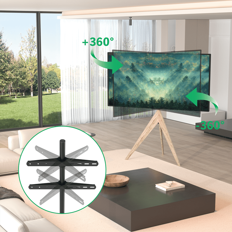 XTRARM Argo Trípod - Soporte TV de suelo Gris