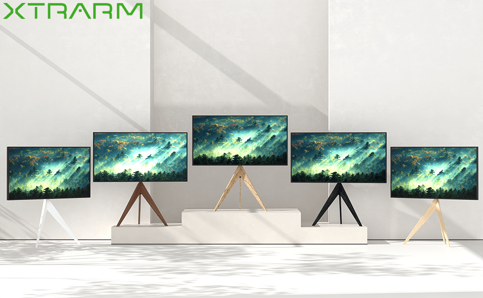 XTRARM Argo Trípod - Soporte TV de suelo Negro