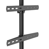 XTRARM Arius Soporte Tv de pie Oval Negro