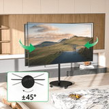 XTRARM Arius - Soporte TV de suelo Negro