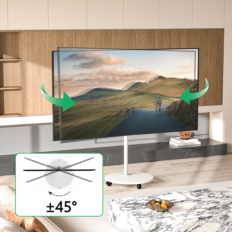 XTRARM Arius - Soporte TV de suelo Blanco