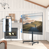 DQ Wall-Support Artem Móvil Negro – Soporte Tv de suelo