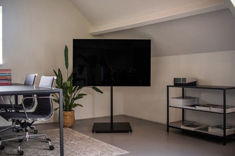 XTRARM Atria Cuadrado Negro - Soporte TV de suelo