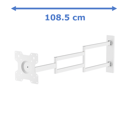 XTRARM Axis XL 108,5 cm Blanco - Soporte de TV giratorio e inclinable