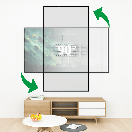 XTRARM Cratos 100 cm doble Rotate VESA 600 - Soporte TV de pared Blanco