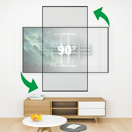 XTRARM Cratos 120 cm doble Rotate VESA 600 - Soporte TV de pared Blanco