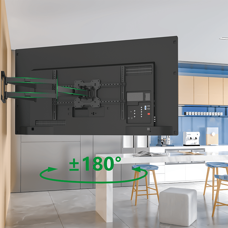 XTRARM Cratos 120 cm doble Rotate VESA 600 TV - Soporte TV de pared Negro