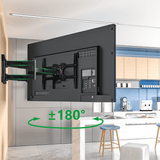 XTRARM Cratos 80 cm doble Rotate VESA 600 - Soporte TV de pared Negro