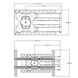 XTRARM Crius 100 cm Rotate VESA 600 - Soporte TV de pared Blanco