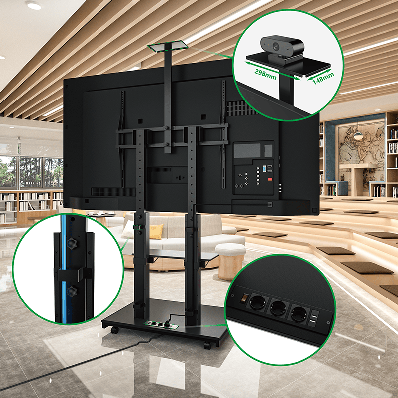 XTRARM Duolite negro – Soporte Tv de pie Manual