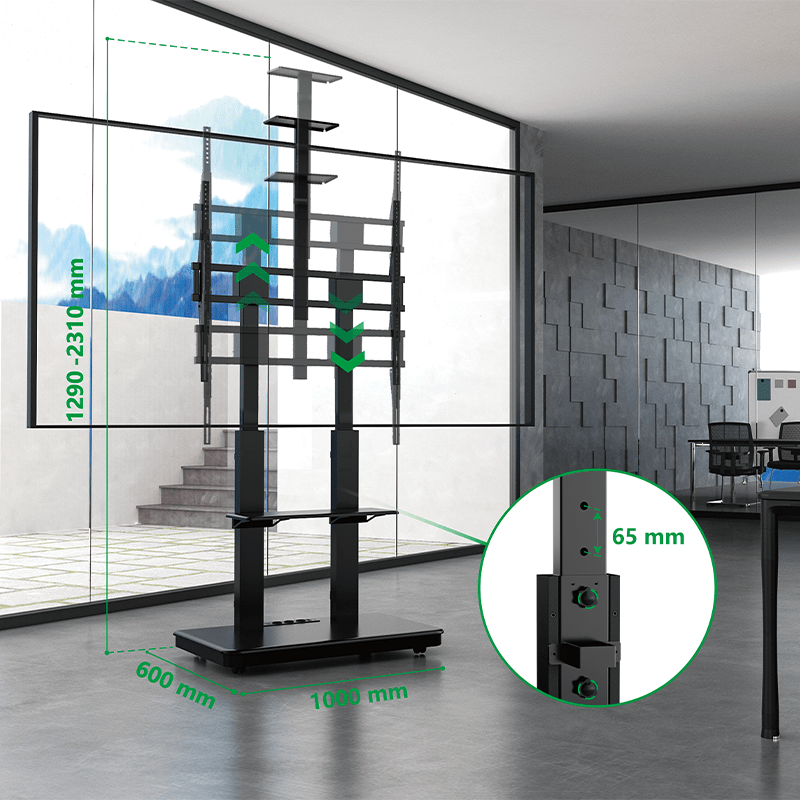 XTRARM Duolite negro – Soporte Tv de pie Manual