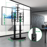 XTRARM Duolite negro – Soporte Tv de pie Manual