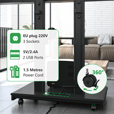XTRARM Duolite negro – Soporte Tv de pie Manual