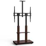 XTRARM Duolite negro/nogal Móvil – Soporte Tv de pie eléctrico