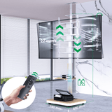 XTRARM Elite blanco/haya Móvil – Soporte Tv de pie eléctrico