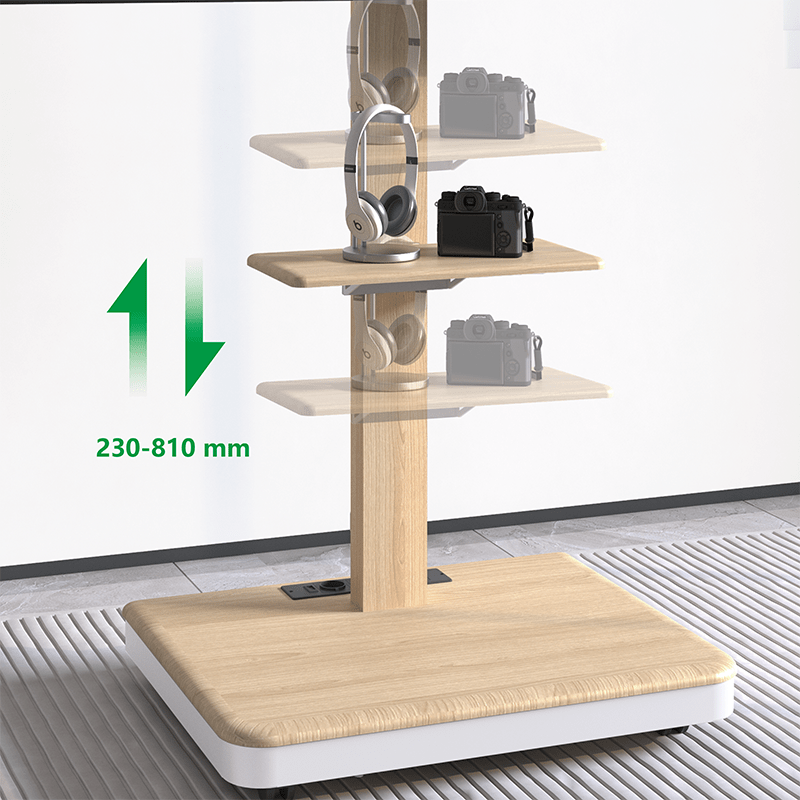 XTRARM Elite blanco/haya – Soporte Tv de pie Manual