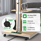 XTRARM Elite blanco/haya – Soporte Tv de pie Manual