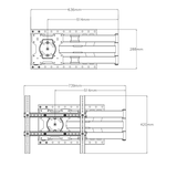 XTRARM Ferrom 120 cm Rotate - Soporte TV de pared Negro