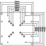 MyWall Hera VESA adaptador Negro - VESA 200x200 mm