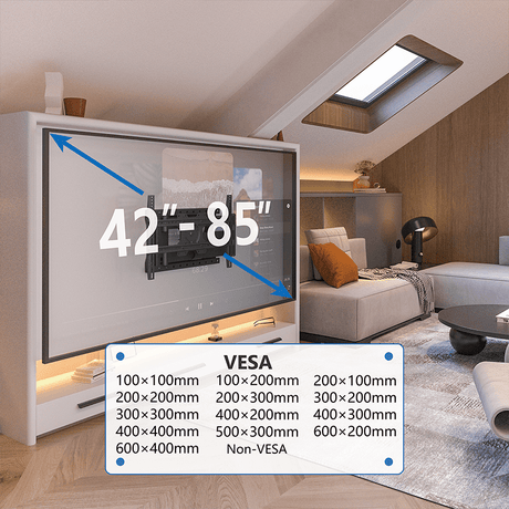 DQ Hercules Flex 2.0 VESA 600 100 cm TV beugel zwart