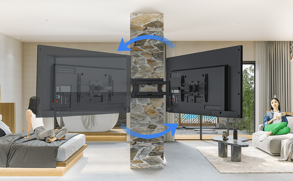 DQ Hercules Flex 2.0 VESA 600 100 cm TV beugel zwart