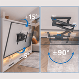 DQ Hercules Flex 2.0 VESA 600 100 cm TV beugel zwart