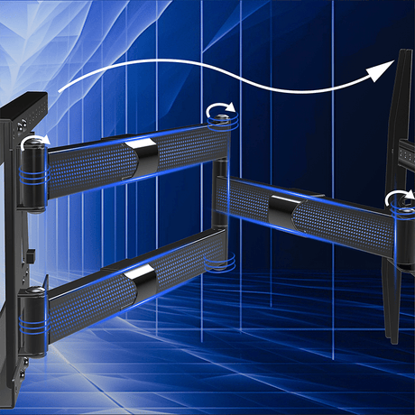 DQ Hercules Flex 2.0 VESA 600 100 cm TV beugel zwart