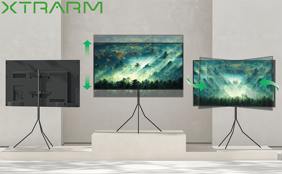 XTRARM Juno Trípod 400 - Soporte TV de suelo Negro