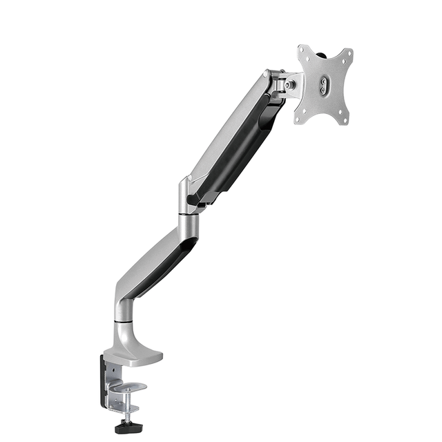 DQ Wall-Support Nika Brazo para un Monitor Gris con resorte de gas