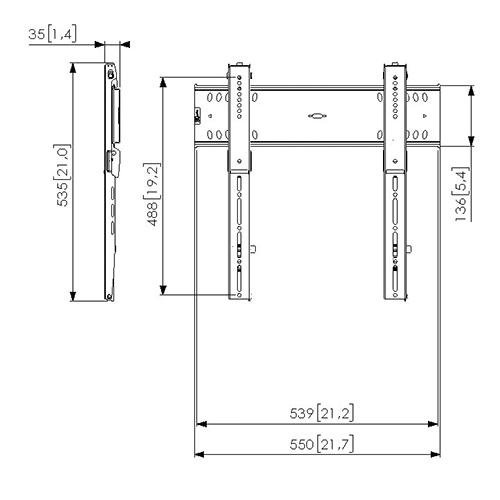 Vogel's Professional PFW 6400 3,5 cm Fijo - Soporte TV de pared Negro