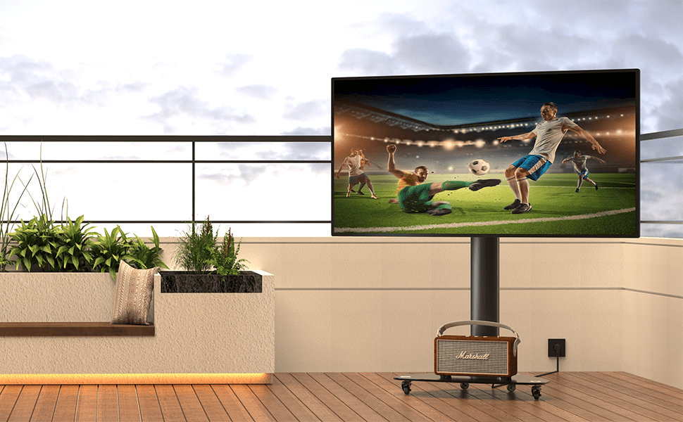 XTRARM Proton 100 Pie-TV Negro: Elegancia y Funcionalidad en un Soporte Versátil