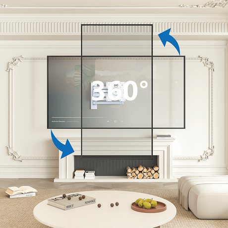 DQ Wall-Support Rotate XL 108,5 cm Giratorio - Soporte TV de pared Blanco