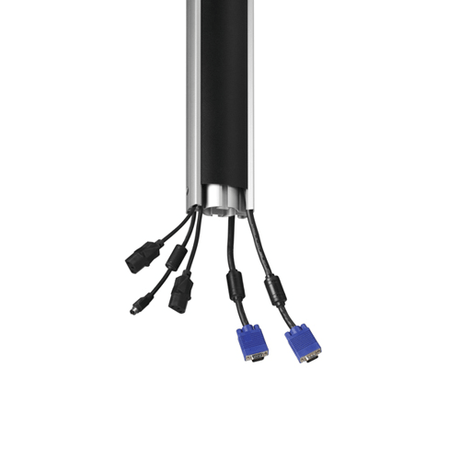 Vogel's Professional SET CT 1564 150 cm 360° Giratorio - Soporte TV de techo Gris