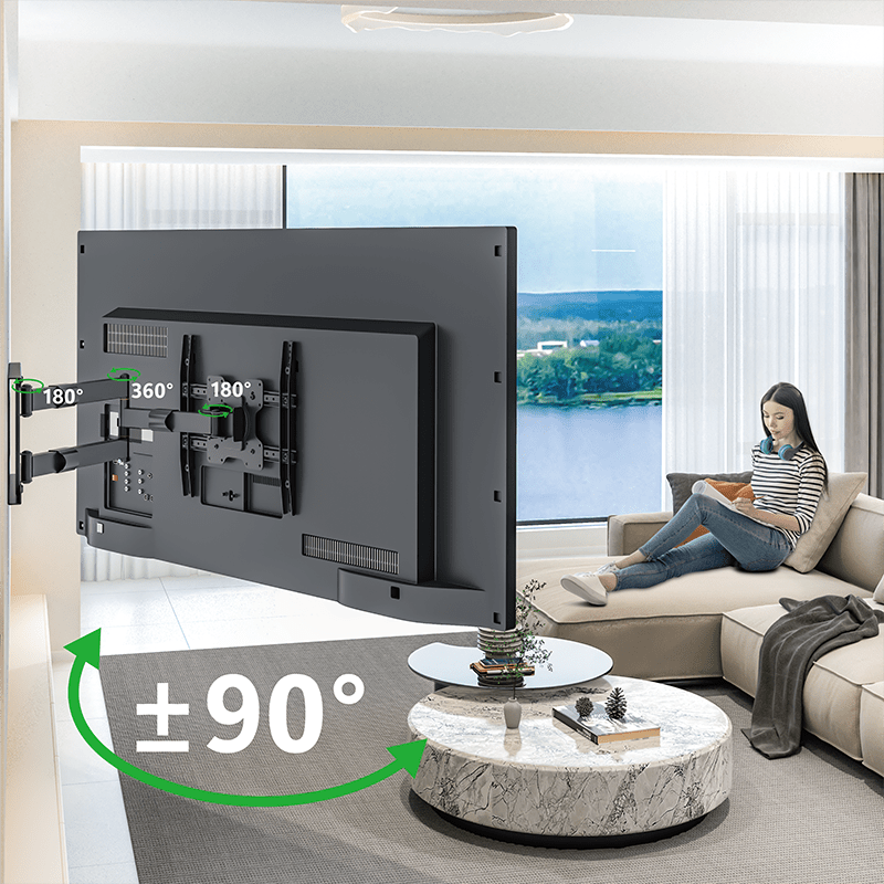 XTRARM Tantal 80 cm Fixed - Soporte TV de pared Negro