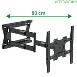 XTRARM Tantal 80 cm Flex - Soporte TV de pared Negro