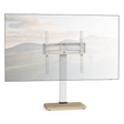 XTRARM TS1025 - Soporte TV roble blanco de mesa