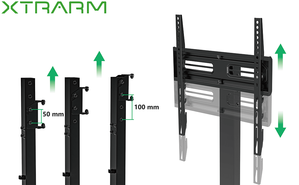 XTRARM TS1030 - Soporte TV Nogal de mesa