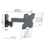 Vogel's TVM 3245 FULL MOTION+ S WALL MOUNT Black
