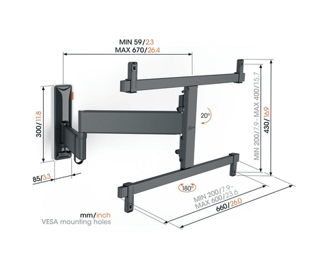 Vogel's TVM 3665 FULL MOTION+ L MOUNT OLED