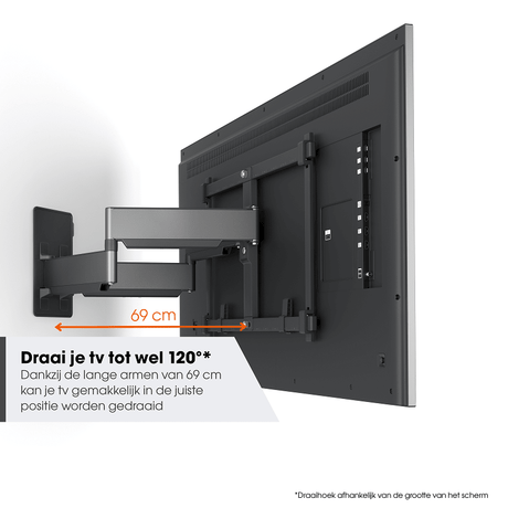 Vogel's TVM 5855 Draaibare tv-beugel 55 -100 inch platinumgrijs