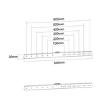 XTRARM VESA adaptador Negro Serie FS - VESA 600x400 mm
